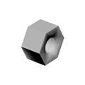 1/2 in Galvanized Hex Nut