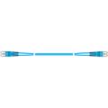 10 m MM OM4 Zip Cord HELIAX® 2 Fiber Patch Cable with DLC/UPC - DLC/UPC Connectors, Aqua