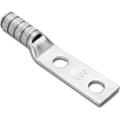 Two-Hole Standard Barrel Copper Compression Lug for #6 Wire and 1/4 in Hardware
