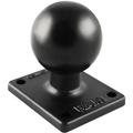 RAM® Ball Adapter with 2 in x 1.7 in Rectangle Base and C-Size 1.5 in Rubber Ball