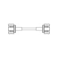 1.5 ft DC - 6 GHz Plenum Cable Assembly with 4.3-10 Male - 4.3-10 Male Connectors, Blue Jacket