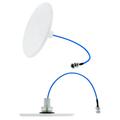 Ultra Low Profile, Low PIM Wideband Omni Hard Ceiling Mount Antenna, N Female
