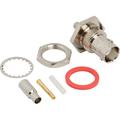 50 Ohm BNC Female Straight Crimp Bulkhead RF Connector