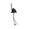 Multiband 2-Port Low-Profile Shark Fin Antenna, Black, SMA Male Connectors, 1x LTE, 1x GNSS