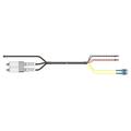 15 ft HELIAX® FiberFeed® Hybrid Cable Assembly with Weather Shroud and Power Connector Installed, 4 Fiber