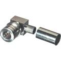 QMA PLUG, RIGHT-ANGLE CRIMP, (SNAP-LOCK)