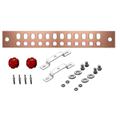 12 x 2 x 1/4 in Bare Copper Ground Bar