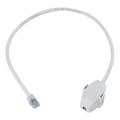 Cat6AU/UTP Cord Plen RJ45-Ceil 1.5ft WHT