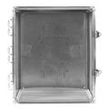 14 x 12 x 6 in NEMA 4X Polycarbonate Enclosure with Clear Door and Latch Locks, Cord Grip Only