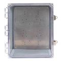 12 x 10 x 6 in NEMA 4X Polycarbonate Enclosure with (8) 1/2 in Holes and Cord Grip