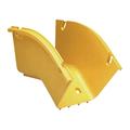 FiberGuide 45deg Down Elbow, 4x4 YEL