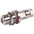 N Female Bulkhead Straight Connector for 1/4 in HELIAX® Superflex FSJ1-50A Cable