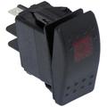 20 A 12 V On/Off 3 Prong Paddle Type Rocker Switch with Red LED Pilot Light
