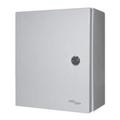 12 x 10 x 6 in NEMA 4 Flex-Line Universal Steel Enclosure with Solid Door, Key Lock, and  Universal Backplate