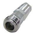 N Female Positive Lock Straight Connector for 1/4 in HELIAX® LDF1-50 Cable