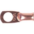 1 Hole Non-Insulated Copper Lug, #6 AWG, 3/8 in Stud, 10 Pack
