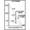 65G 170 ft Guyed Tower Kit