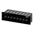 617 - 5925 MHz 3 RU Splitter Panel with (8) Wilkinson Splitters and 4.3-10 Female Connectors