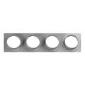 4-Port Entrance Panel with 4 in DIA Holes, Gray