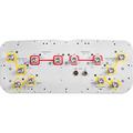 4x 698 - 896, 8x 1695 - 2360 MHz Outdoor Sector Antenna with 12x 4.3-10 Female Connectors