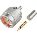 50 Ohm N Male Crimp Straight Connector for RG-58/U Cable