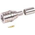 QMA Male Straight Crimp Connector for RG58, RG141, and LMR®-195 Cables