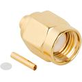 SMA Straight Solder Plug for .085 Semi-Rigid