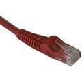 1' Cat6 Gigabit Patch Cord RJ45 M/M Red