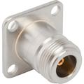 SMA Female to N Female Adapter w/ 4-hole flange, 7 GHz