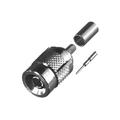 1.0/2.3 Male Snap-On Crimp, 50 Ohm for RG-174, 316