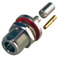 N Female Crimp Bulkhead