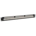 24-Port Cat6/5 Low Profile Feed-Thru Patch Panel