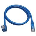 10' Cat6 Gigabit Assembly RJ45 R/A Up M-RJ45M Blue