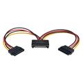 15-Pin SATA Power Y Splitter Cable Adapter M/F 6in