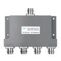 600 - 6000 MHz Four-Way Wilkinson Power Splitter with 4.3-10 Female Connectors
