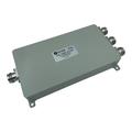 617 - 5925 MHz Three-Way In-Line Power Splitter with 4.3-10 Female Connector