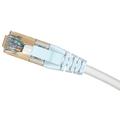 1.6 ft 26 AWG Cat 6 TIA 568A Patch Cord with RJ45 Male in Unshielded White, LSZH