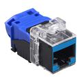 Cat 6 EL Connection Module RJ45 UTP Keystone in Blue