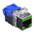 Cat 6 EL Connection Module RJ45 UTP Keystone in Green