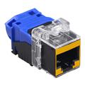 Cat 6 EL Connection Module RJ45 UTP Keystone in Yellow