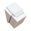 1 Port Keystone Blank Insert in White