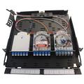 Front and Rear Sliding Tray 1RU Fiber Panel
