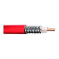1/2 in Super Flexible Air Dielectric Coax Cable with Red Plenum Jacket
