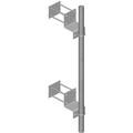 Adjustable Wall Mount for Hollow Walls, 12 in Stand-Off