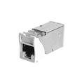 Z-MAX Cat 6A Shielded RJ45 Hybrid Tool-Less Outlet, White