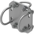 Crossover Plate, Joins 2-7/8 to 3-1/2 in Round Members