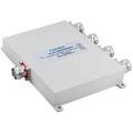 555 - 2700 MHz Four-Way Wilkinson Power Splitter, 4.3-10 Female Connectors