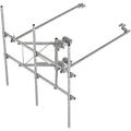 G23HDX High Capacity Sector Frame, Includes Three 2.88 OD x 96 in Antenna Pipes