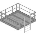 Handrail Kit for 10 ft x 10 ft Equipment Platforms