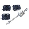 Triple Stack Hardware Kit for Miniature Click-on Hangers, Kit of 10